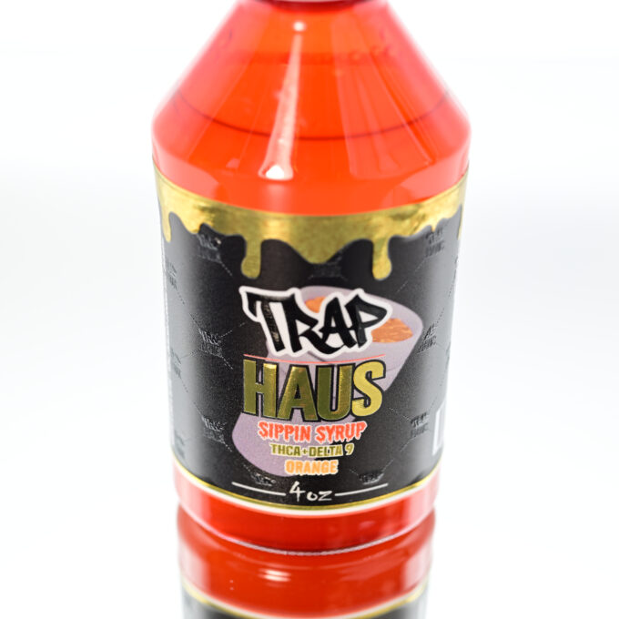 Trap Haus Syrup Bottle Orange 4oz - Image 2